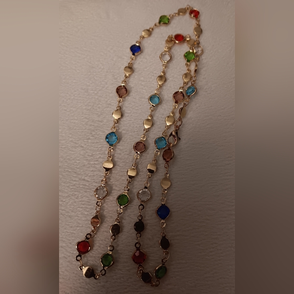 Necklace multicolor 25"